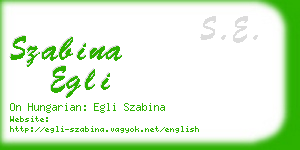 szabina egli business card